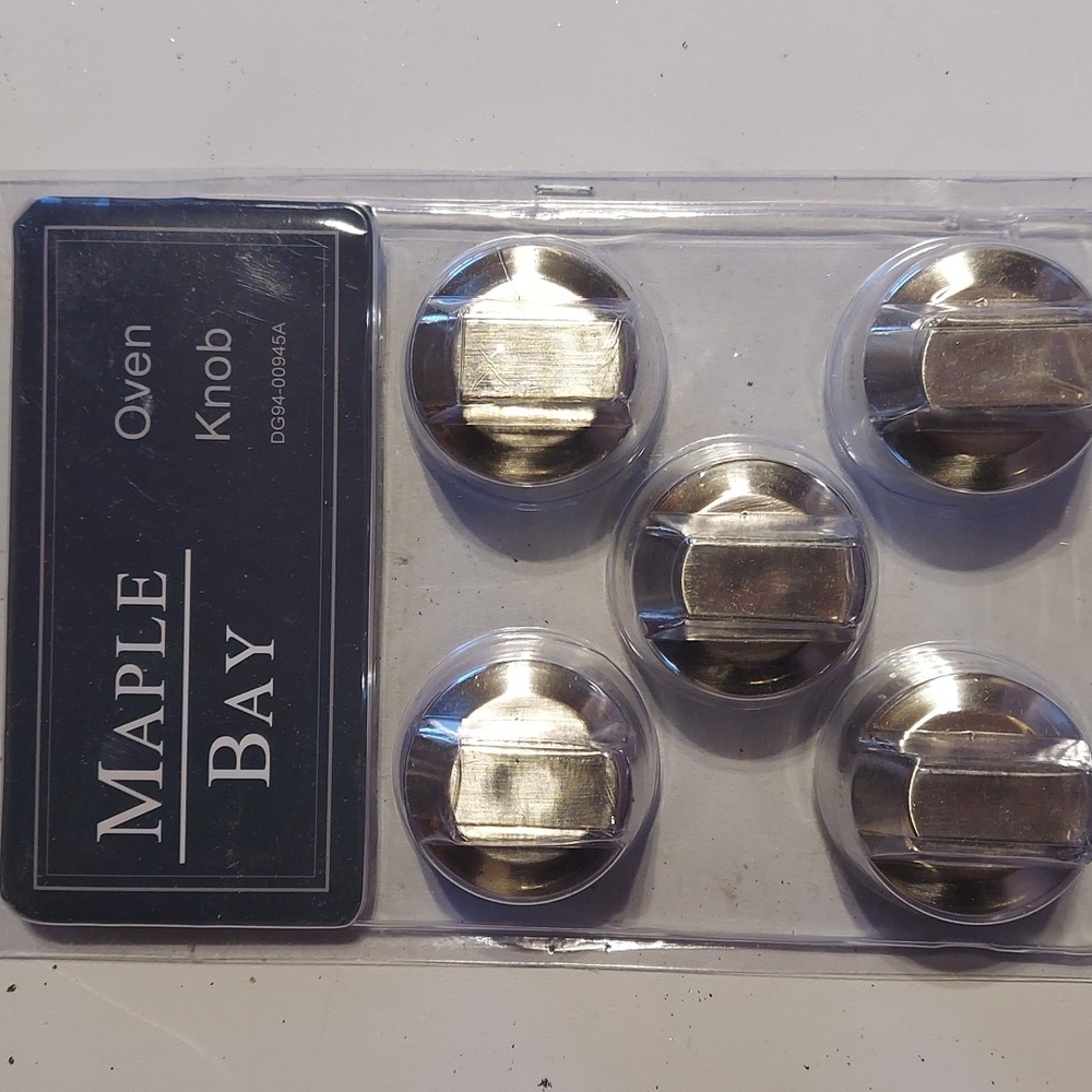 Stainless Steel Oven Knob Replacement 5-Pack